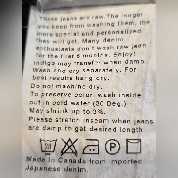 Naked and Famous Selvedge Jeans. super skinny guy, navy , size 32 - Picture 11 of 12